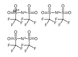 三(三氟甲磺酰亚胺)铟(III)结构式