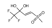 1,1,1-trifluoro-4-(methylsulfonyl)but-3-ene-2,2-diol结构式