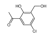 1-[5-CHLORO-2-HYDROXY-3-(HYDROXYMETHYL)PHENYL]ETHANONE结构式