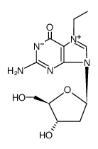 7-乙基-2'-脱氧鸟苷结构式
