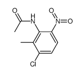 acetic acid-(3-chloro-2-methyl-6-nitro-anilide)结构式