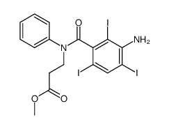 methyl N-(3-amino-2,4,6-triiodobenzoyl)-N-phenyl-beta-alaninate Structure
