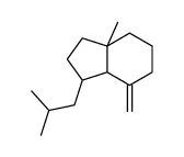 7a-methyl-4-methylidene-3-(2-methylpropyl)-2,3,3a,5,6,7-hexahydro-1H-indene Structure