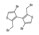 4-bromo-3-[4-bromo-2-(bromomethyl)thiophen-3-yl]-2-(bromomethyl)thiophene Structure