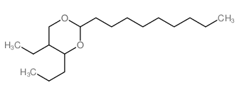 5-ethyl-2-nonyl-4-propyl-1,3-dioxane结构式