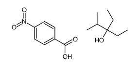 3-ethyl-2-methylpentan-3-ol,4-nitrobenzoic acid结构式
