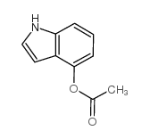 4-乙酰氧基吲哚结构式