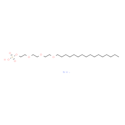 ammonium 2-[2-[2-(hexadecyloxy)ethoxy]ethoxy]ethyl sulphate Structure
