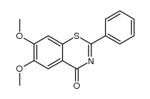 6,7-dimethoxy-2-phenyl-4H-1,3-benzothiazin-4-one Structure