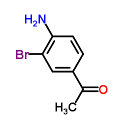 1-(4-氨基-3-溴-苯基)-乙酮结构式