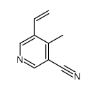 4-甲基-5-乙烯基烟腈结构式