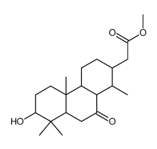 Tetradecahydro-7-hydroxy-1,4b,8,8-tetramethyl-10-oxo-2-phenanthreneacetic acid methyl ester Structure