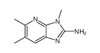 2-AMINO-3,5,6-TRIMETHYLIMIDAZO(4,5-B)PYRIDINE structure