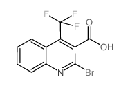 2-Bromo-4-trifluoromethyl-3-quinolinecarboxylic acid Structure