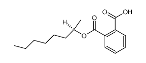 Phthalic acid hydrogen 1-[(1R)-1-methylheptyl] ester Structure