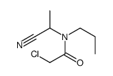 2-chloro-N-(1-cyanoethyl)-N-propylacetamide结构式