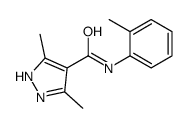 3,5-dimethyl-N-(2-methylphenyl)-1H-pyrazole-4-carboxamide结构式