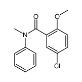 5-chloro-2-methoxy-N-methyl-N-phenylbenzamide结构式