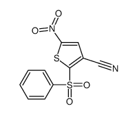 2-(benzenesulfonyl)-5-nitrothiophene-3-carbonitrile Structure
