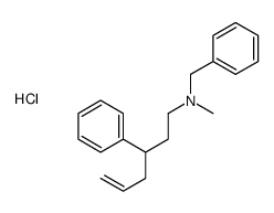 N-benzyl-N-methyl-3-phenylhex-5-en-1-amine,hydrochloride Structure