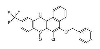 5-benzyloxy-6-chloro-10-trifluoromethyl-12H-benzo[a]phenothiazine 7-oxide Structure