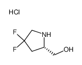 (S)-(4,4-二氟吡咯烷-2-基)甲醇盐酸盐结构式