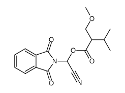 2-Methoxymethyl-3-methyl-butyric acid cyano-(1,3-dioxo-1,3-dihydro-isoindol-2-yl)-methyl ester结构式