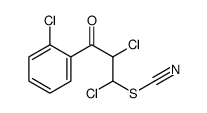 [1,2-dichloro-3-(2-chlorophenyl)-3-oxopropyl] thiocyanate Structure