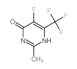 5-fluoro-2-methyl-6-(trifluoromethyl)-1H-pyrimidin-4-one Structure