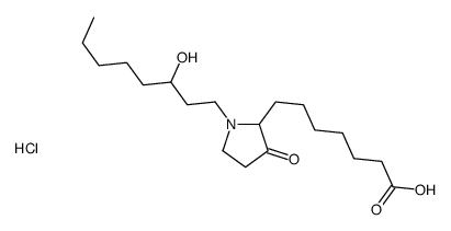 7-[1-(3-hydroxyoctyl)-3-oxopyrrolidin-2-yl]heptanoic acid,hydrochloride结构式
