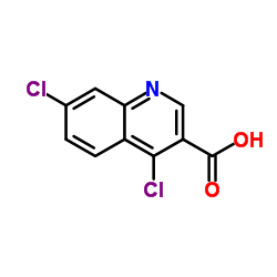 4,7-二氯-3-喹啉羧酸结构式