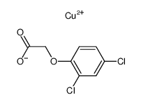 copper(II) 2,4-dichlorophenoxyacetate Structure