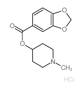 (1-methyl-4-piperidyl) benzo[1,3]dioxole-5-carboxylate结构式