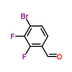 4-溴-2,3-二氟苯甲醛结构式