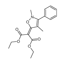 2-(2,4-dimethyl-3-phenyl-2H-isoxazol-5-ylidene)malonic acid diethyl ester Structure