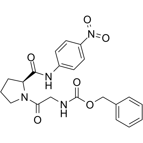 Cbz-甘氨酸脯氨酸结构式