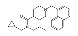 N-(cyclopropylmethyl)-1-(naphthalen-1-ylmethyl)-N-propylpiperidine-4-carboxamide Structure