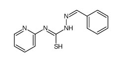 1-(benzylideneamino)-3-pyridin-2-ylthiourea结构式