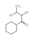 2,3-dibromo-1-morpholin-4-yl-butan-1-one结构式