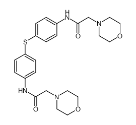 2-morpholin-4-yl-N-[4-[4-[(2-morpholin-4-ylacetyl)amino]phenyl]sulfanylphenyl]acetamide结构式