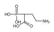 (2S)-4-amino-2-phosphonobutanoic acid Structure