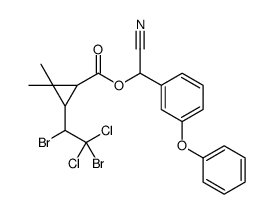 溴氯氰菊酯结构式