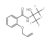 N-(1,1,1,3,3,3-hexafluoro-2-hydroxy-propan-2-yl)-2-prop-2-enoxy-benzamide Structure