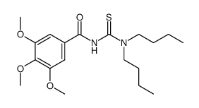N,N-Dibutyl-N'-(3,4,5-trimethoxybenzoyl)thiourea结构式