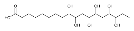 9,10,12,13,15,16-hexahydroxy-octadecanoic acid结构式