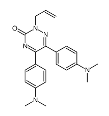 5,6-bis[4-(dimethylamino)phenyl]-2-prop-2-enyl-1,2,4-triazin-3-one结构式