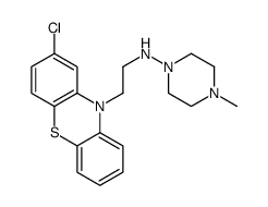 N-[2-(2-chlorophenothiazin-10-yl)ethyl]-4-methylpiperazin-1-amine结构式