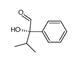 (S)-(+)-2-hydroxy-2-phenyl-3-methylbutyraldehyde Structure