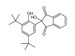 2-(3,5-ditert-butyl-2-hydroxyphenyl)-2-hydroxyindene-1,3-dione结构式