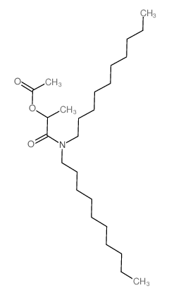 1-(didecylcarbamoyl)ethyl acetate Structure